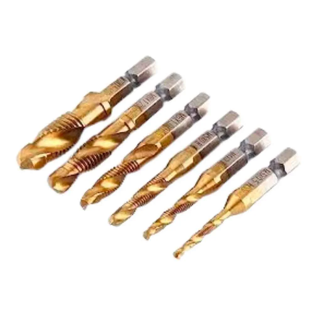 Jogo Broca Macho C/Titanio M3 A M10 6 Pcs Rocast 